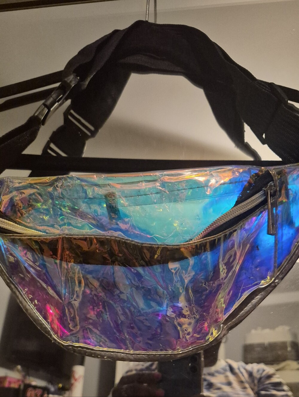 Iridescent Holographic Fanny Pack - Multi Color